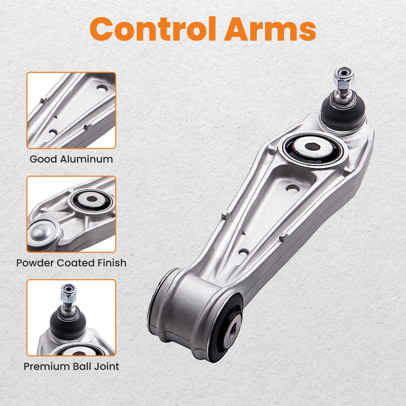 2X Front Lower Control Arms w/ Ball Joints for Porsche 997 (2006)