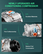 A/C Compressor w/Clutch for Toyota 4Runner 4.7L (2004–2008) CO 10572C