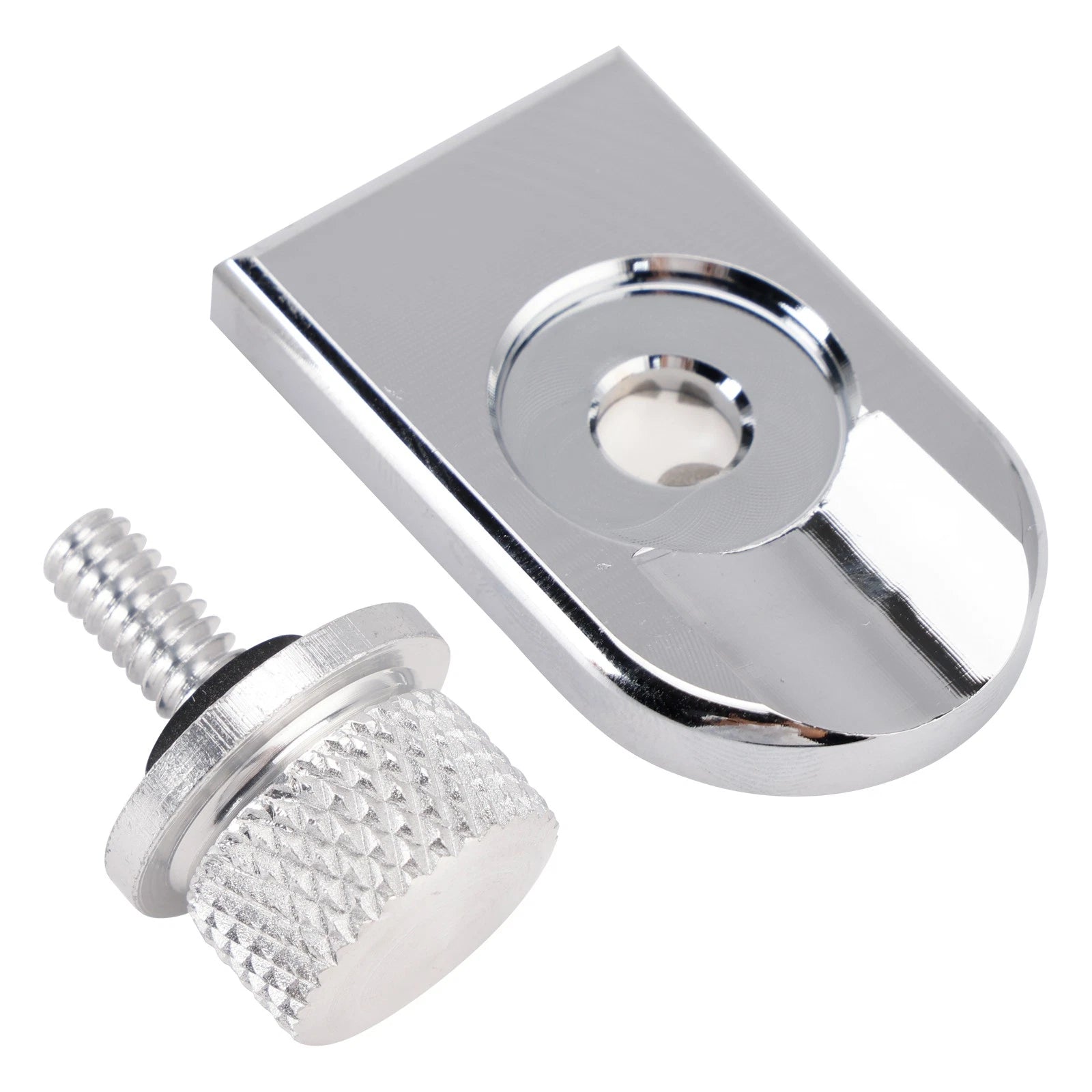 Knurled Seat Screw Bolt Mount Knob Cover for Harley Touring Softail Dyna (1996–2023)