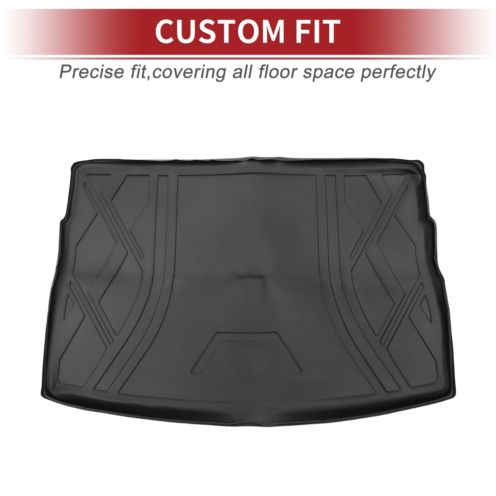 Cargo Liner Rear Trunk Mat for Volkswagen Golf (2015–2021) TPE Diamond Pattern