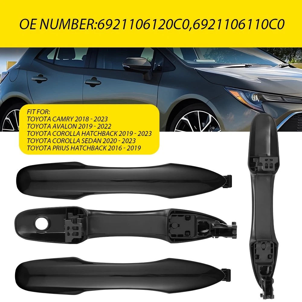 Set of 4 Exterior Door Handles for Toyota Camry (2018–2023)