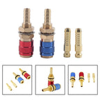 Quick Connector Set of 2 for TIG M8 Water and Gas Hoses