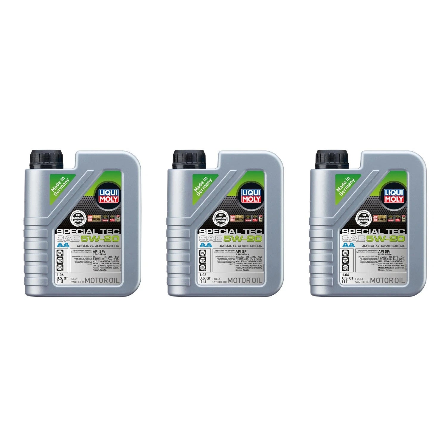 Set of 3 Liqui Moly Special Tec AA 5W-20 Engine Motor Oil (3L)