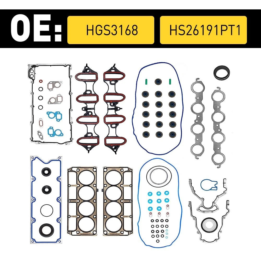Head Gasket Set for Chevrolet Express 1500 LT LS 5.3L 4.8L (2004–2008)