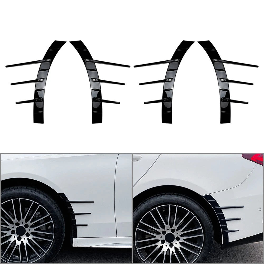 Front Rear Side Wheel Eyebrows Spoiler for Benz C-Class W206 (2022–2024) Gloss