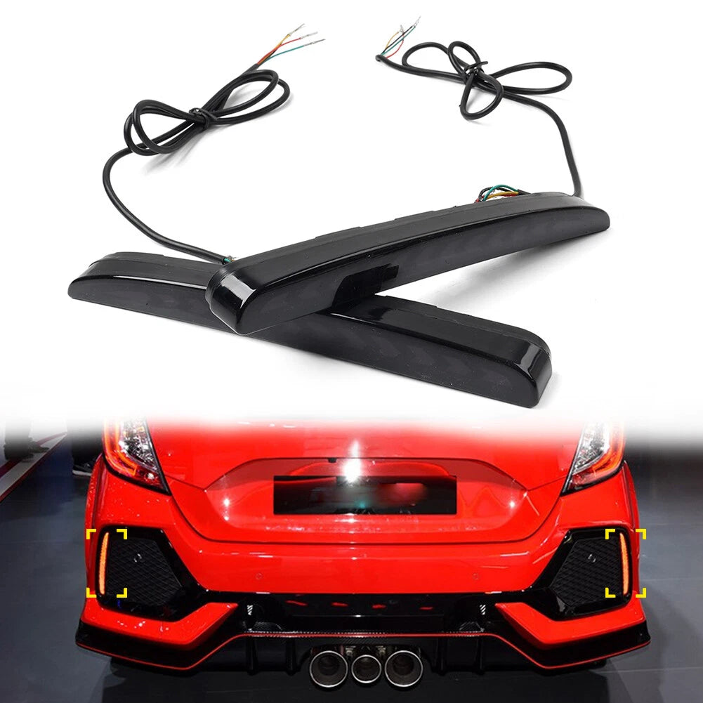 Rear Bumper Brake Signal Tail Lights for Honda Civic Hatchback (2017–2022)