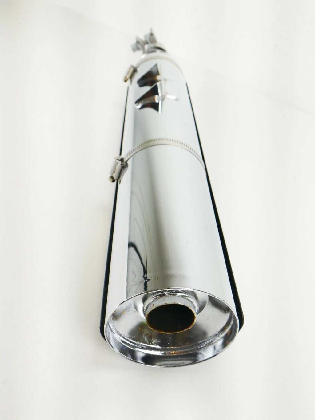 Slip On Muffler for Harley Davidson Softail & Fatboy (2018–2024) w/ Black Heat Shield