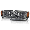 Smoked Housing Headlight & Amber Side Corner Lamp for Jeep Grand Cherokee WJ (1999–2004)