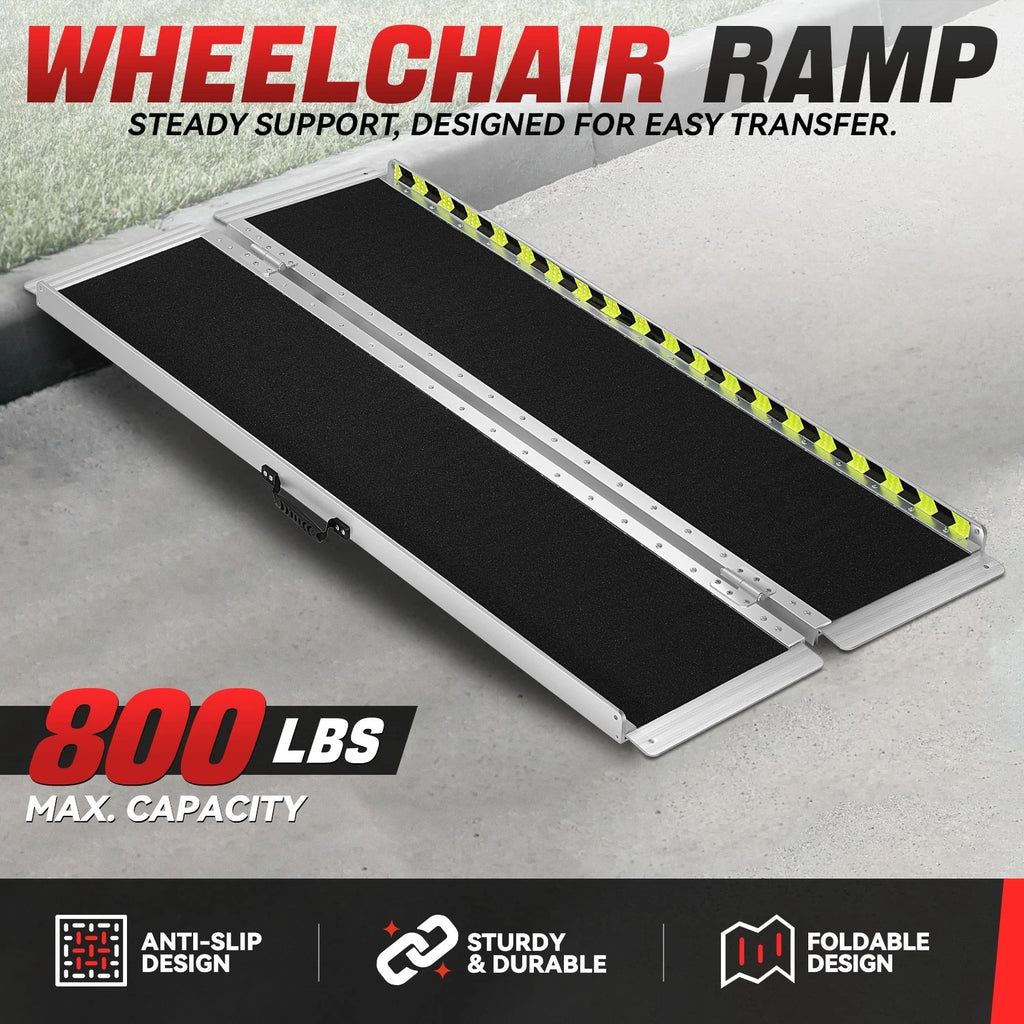 29" x 5' Aluminum Wheelchair Ramp - 880 lbs Capacity