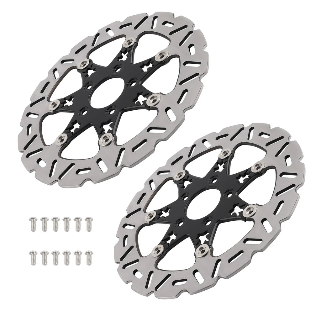 2pcs Front Brake Disc Rotor for Harley Davidson Softail Dyna Sportster (2014–2024)
