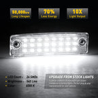 Set of 2 LED License Plate Lights for Toyota 4Runner (1996–2020)