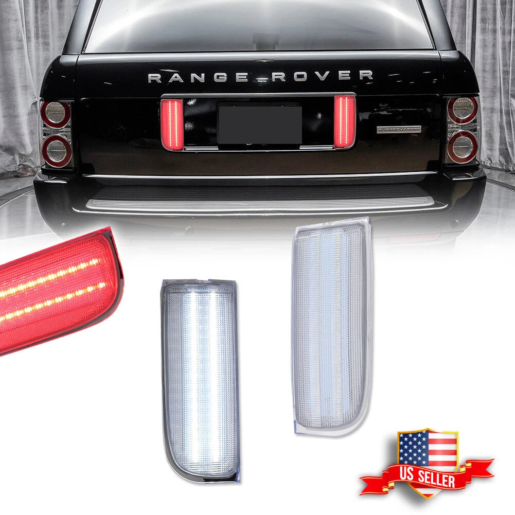 2X Clear LED Rear Tailgate Reverse Lights for Land Rover Range Rover L322 (2002–2012)