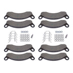 Set of 8 Brake Pads for Dexter Caliper 2 Wheels (10K–12K) Semi-Metallic Black
