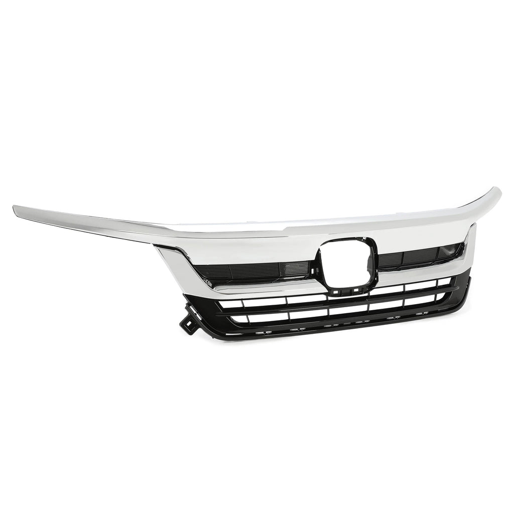 Front Bumper Grille for Honda Pilot (2019-2022) with Chrome Trim