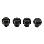 4 x Mirror Hole Blanking Plugs M10 Screws Caps Black for Universal Motorcycle