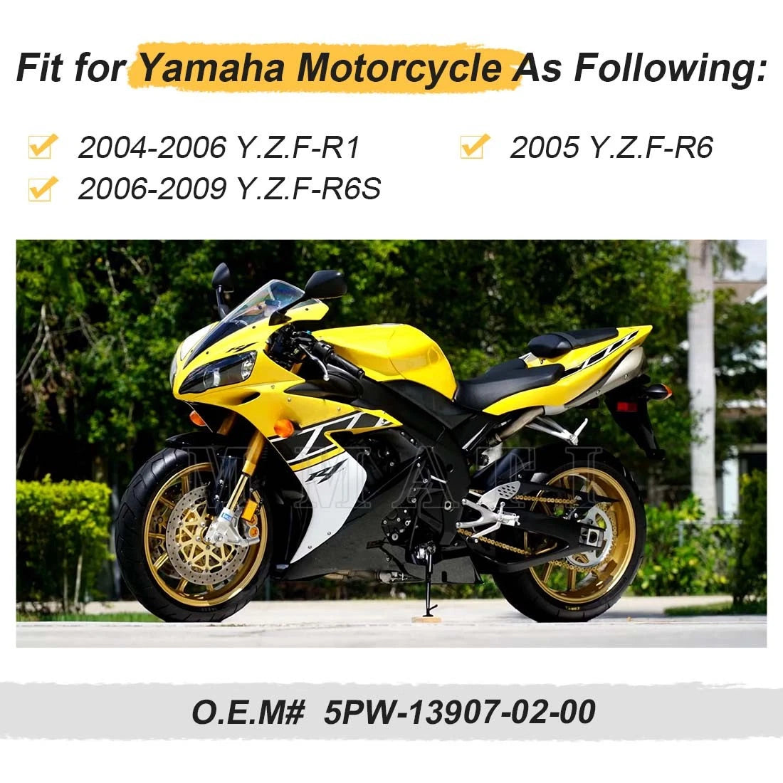 Fuel Pump & Oil Filter for Yamaha YZF R6 R1 R6S (2004–2009) 5PW-13907-02-00