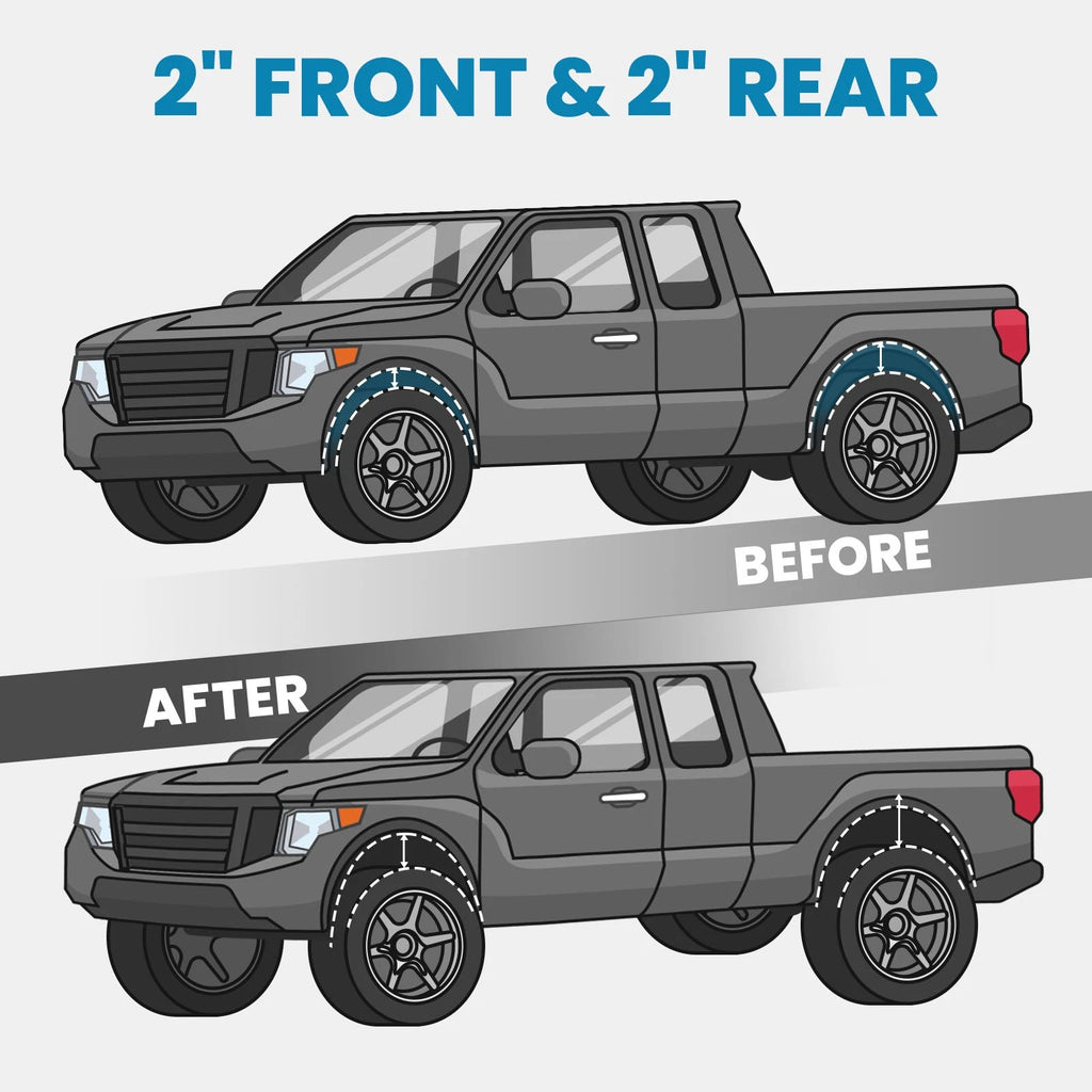 2 Inch Lift Kit with Shock & Strut Extensions for Ford F-150 (2009–2020)