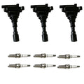 3X Ignition Coils & 6X Iridium Spark Plugs for Kia Sorento (2003–2006) UF431