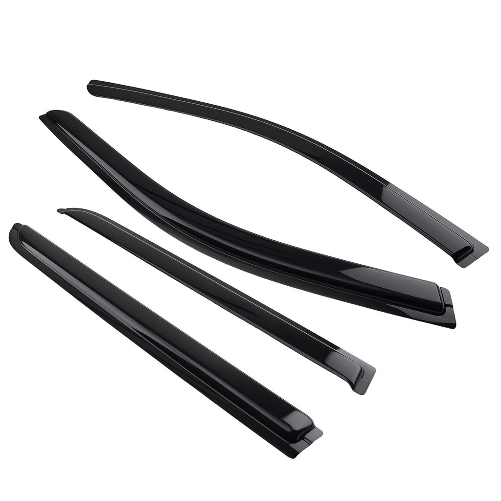 Set of 4 Black Window Visors for Dodge Durango (2011–2024) Rain Guards