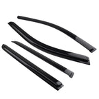Set of 4 Black Window Visors for Dodge Durango (2011–2024) Rain Guards