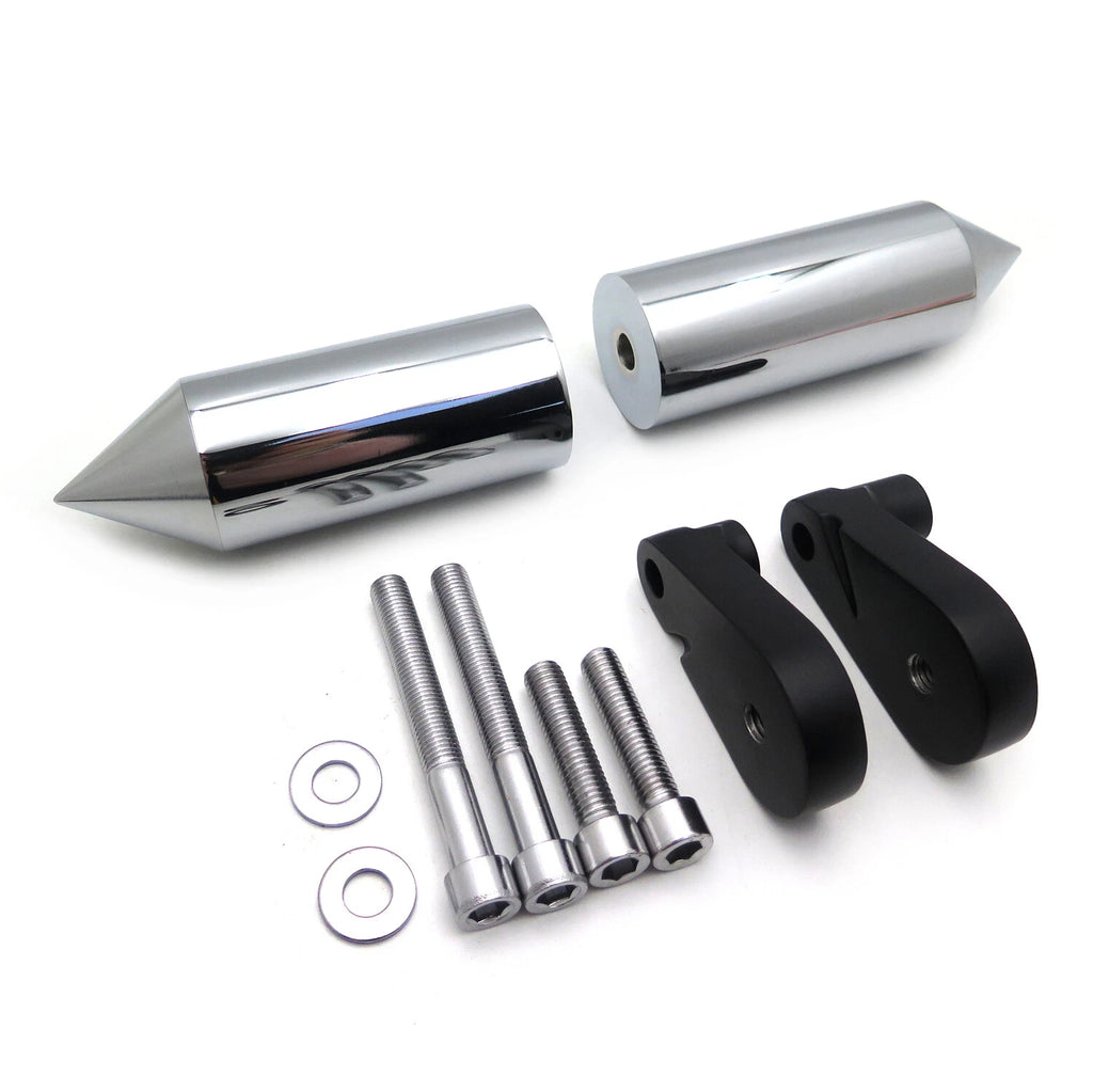 Aluminum Chrome Frame Slider Crash Protector for Yamaha YZF-R1 (2007–2008)