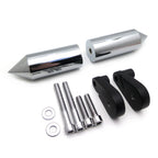 Aluminum Chrome Frame Slider Crash Protector for Yamaha YZF-R1 (2007–2008)