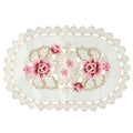 Set of 4 Oval/Rectangle Lace Floral Table Placemats 30x45cm Home Decor