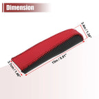 Faux Leather Handbrake Cover Trim for Honda Civic (2006–2011) Black Red