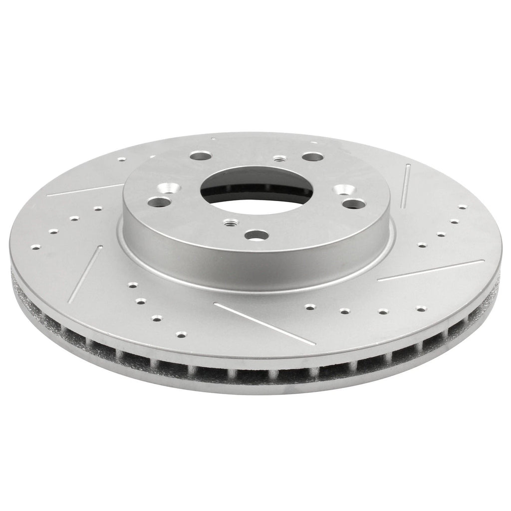 Drilled and Slotted Front Brake Disc Rotors for Honda Accord Civic Element