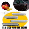 Set of 4 LED Front Rear Side Marker Lights for Acura TL (2004–2008)