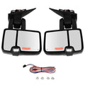Set of 2 Power Heated Signal Tow Mirrors for Chevy Silverado GMC Sierra (2014–2018)