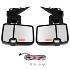 Set of 2 Power Heated Signal Tow Mirrors for Chevy Silverado GMC Sierra (2014–2018)