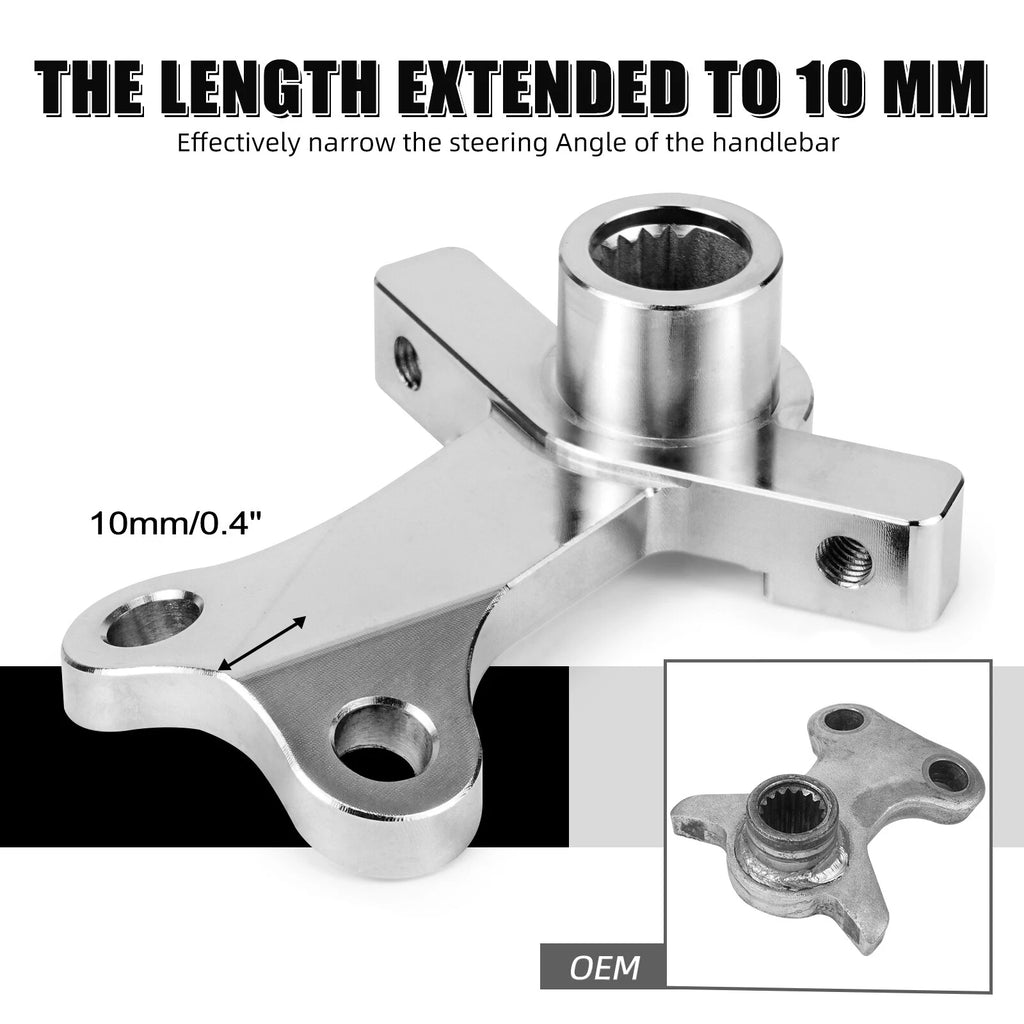 Extended Steering Stem Pitman Arm for Yamaha YFZ450R (2009–2013) 10MM Silver