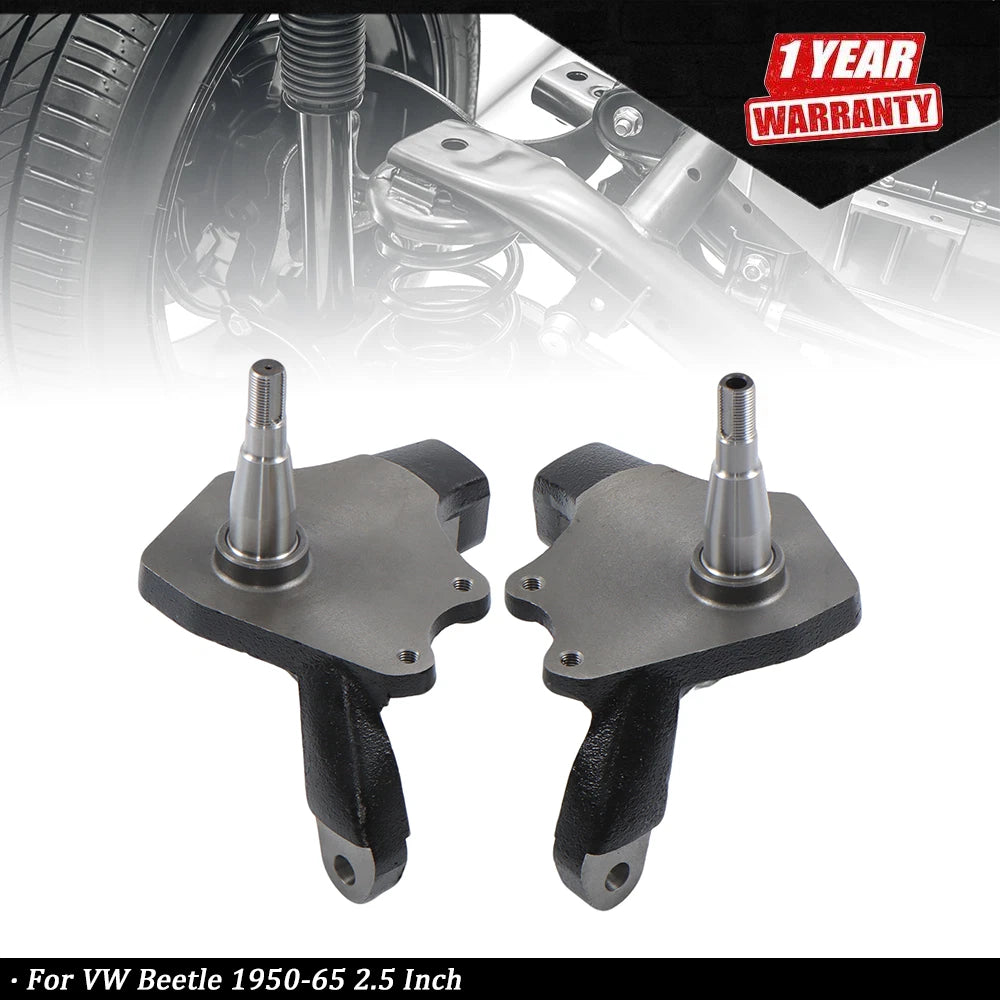 2.5 Inch Drop Spindles for VW Beetle (1950–1965)
