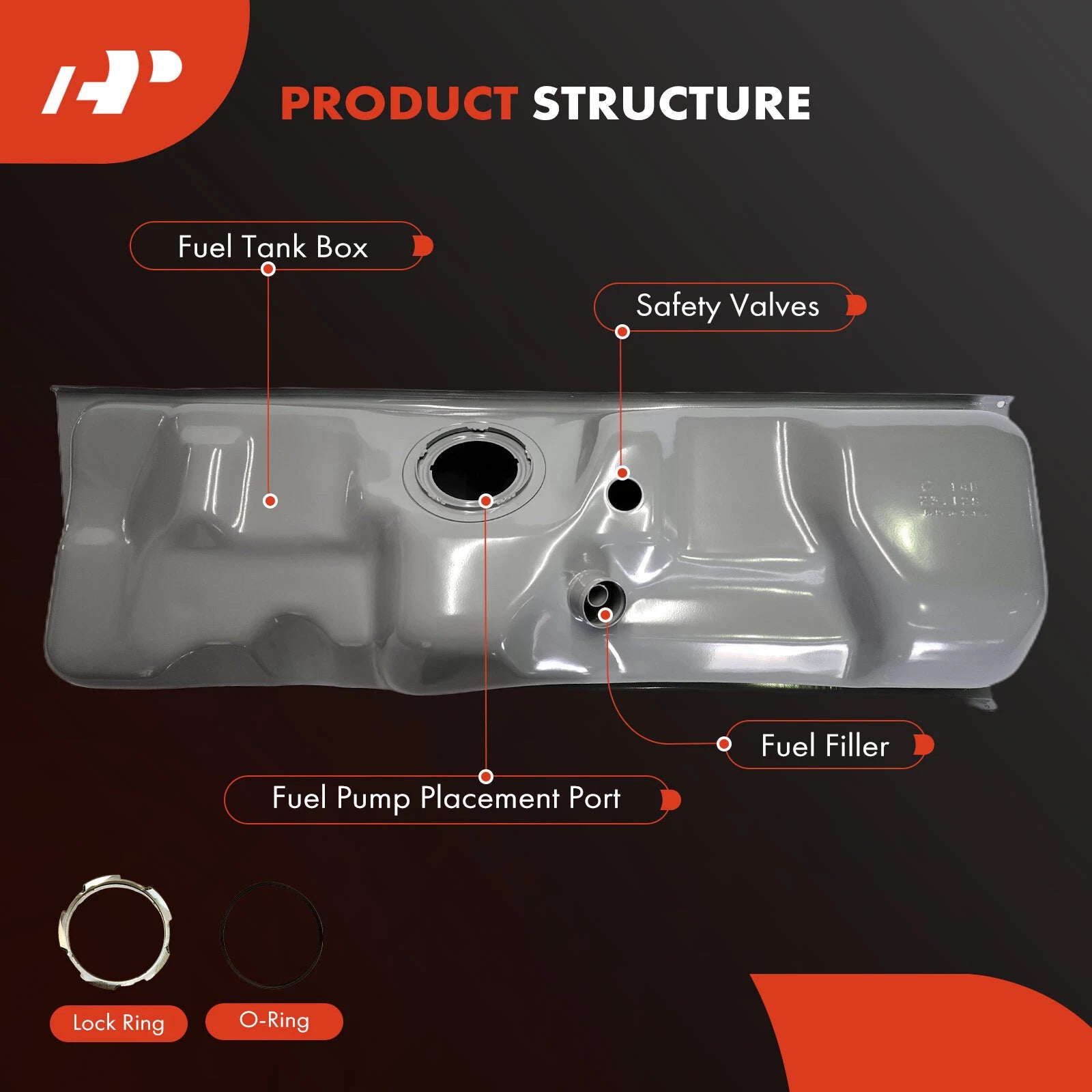 16 Gallon Fuel Tank for Ford F-150 F-250 F-350 Super Duty (1999–2016)
