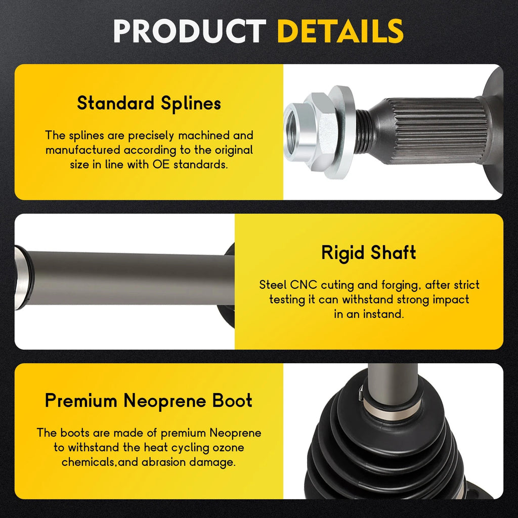 CV Axle Set for GMC Sierra 1500 Chevrolet Tahoe (2007–2016)