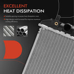 Radiator with Trans Oil Cooler for Ford Festiva (1988–1993)
