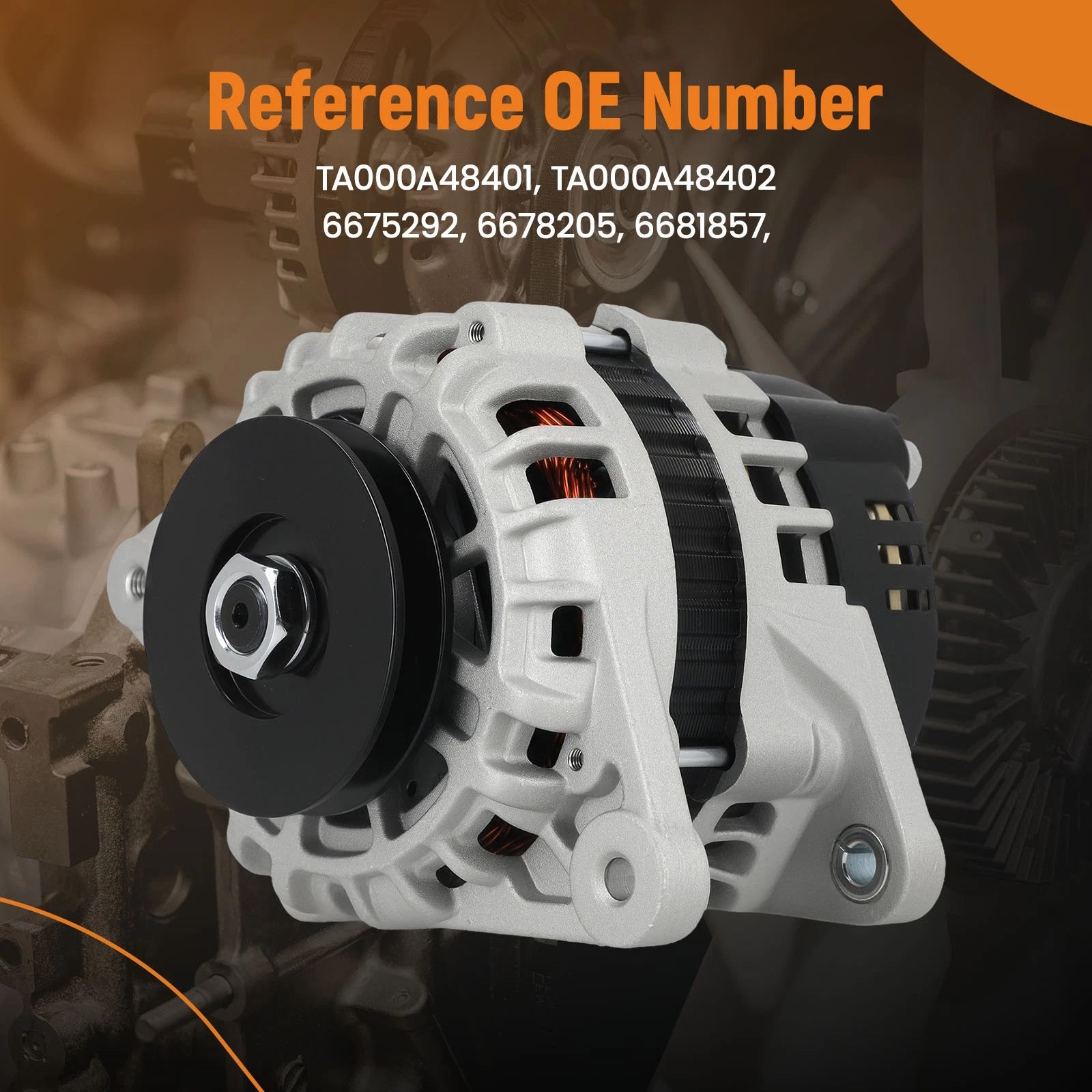 Alternator for Bobcat 331, 753, S175, S185, S250 (YYYY–YYYY)
