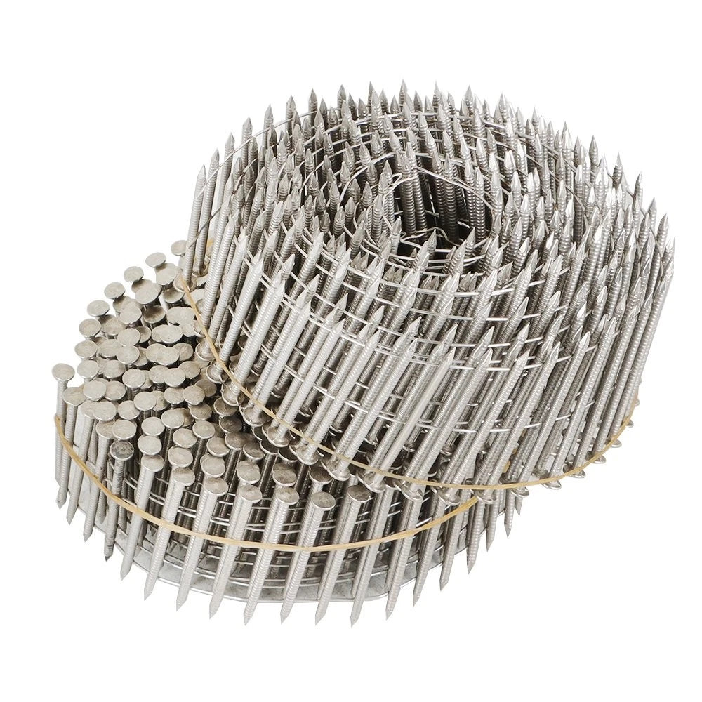 Set of 3600 Stainless Steel Siding Nails for 15 Degree Wire Coil