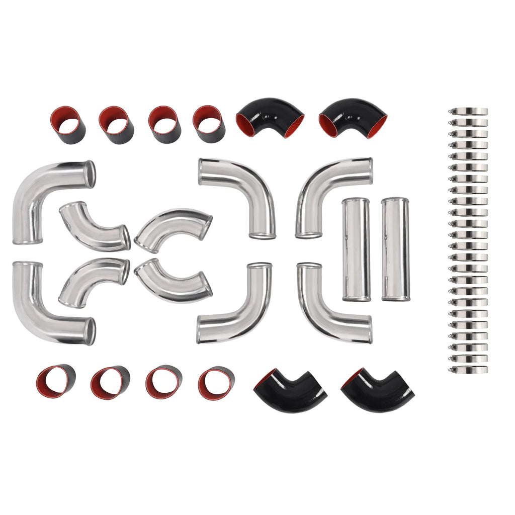 12PCS Intercooler Piping Kit for Universal Applications (3" Inch)