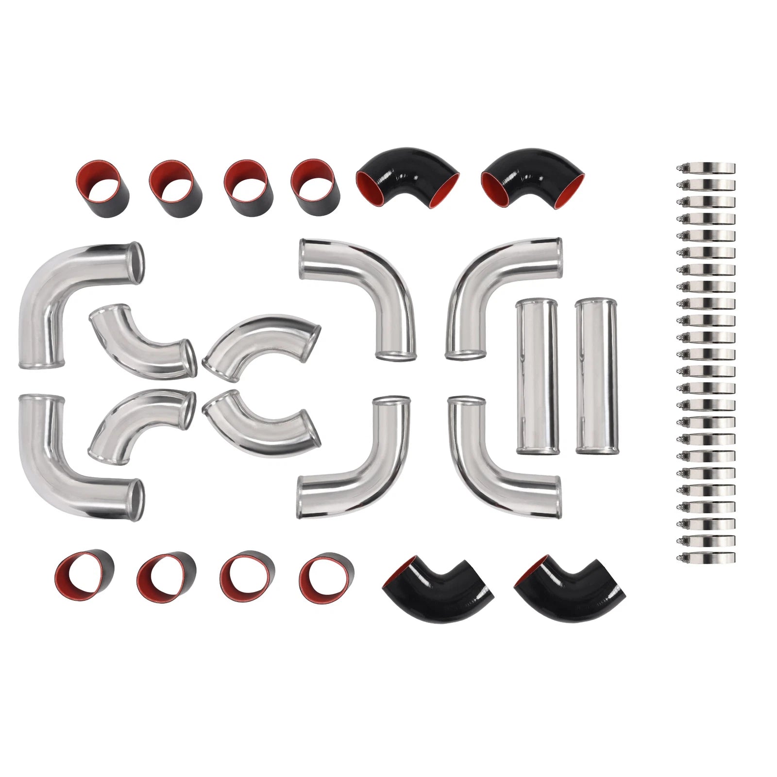 12PCS Intercooler Piping Kit for Universal Applications (3" Inch)
