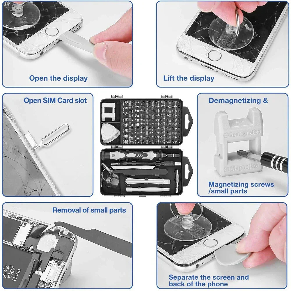 122-in-1 Magnetic Precision Screwdriver Set