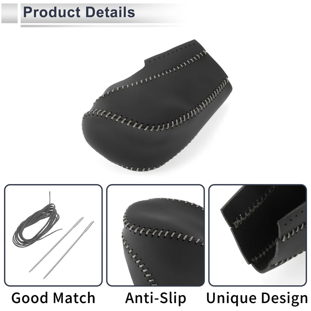 1 Pc Gear Shift Knob Cover for Chevrolet Cruze (2011–2015) Black Grey