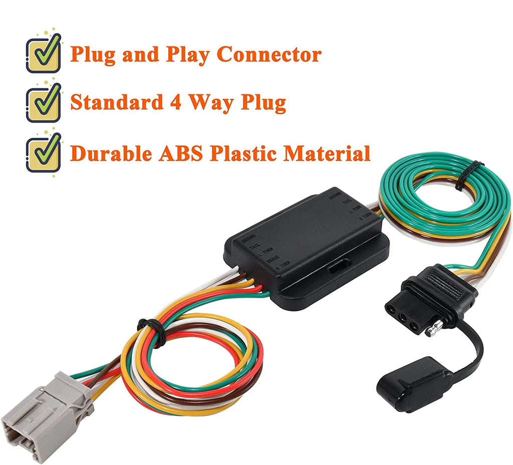Tow Light Wire Harness Power Connector for Honda CR-V (1997–2006)