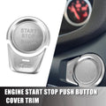Start Stop Button Cover Kit for BMW 2 3 4 5 6 7 X1 X2 X3 (2012–2022) Silver Tone