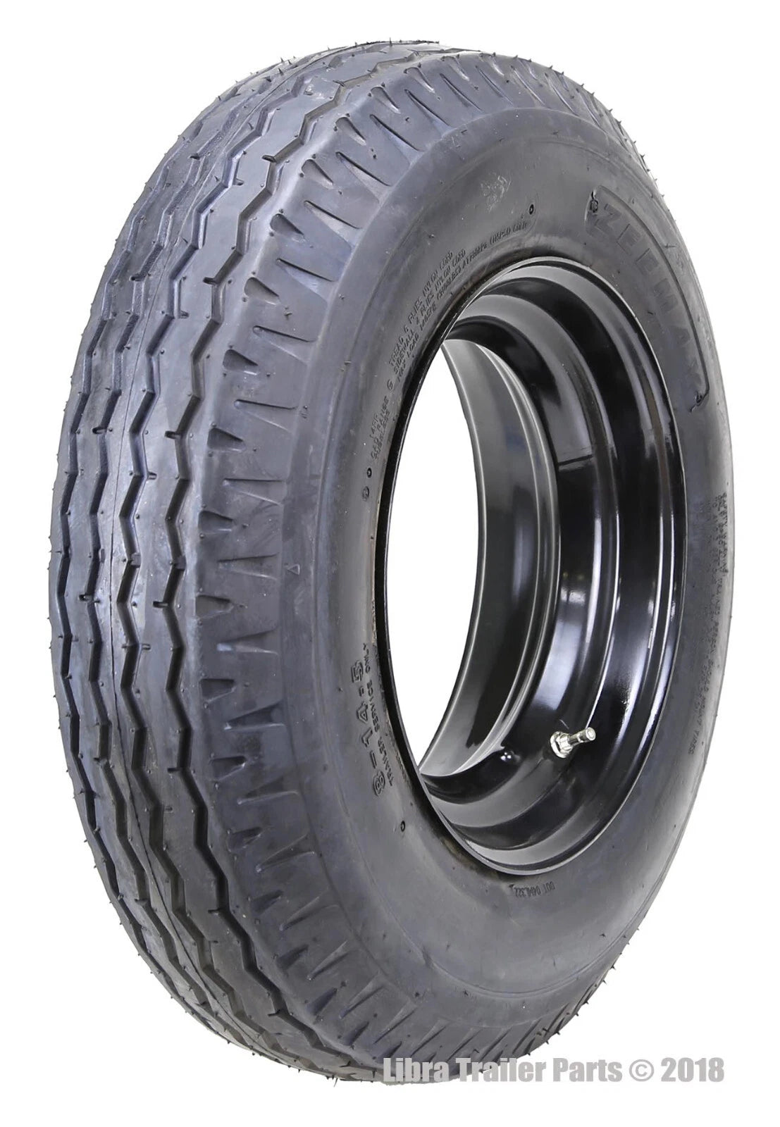 Set of 2 ZEEMAX Highway Trailer Tire Wheel Assembly 8-14.5 14-Ply LRG w/6x14.5 Rim