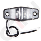 2X Side Marker Lights for Trailer Truck (Clear/Amber)