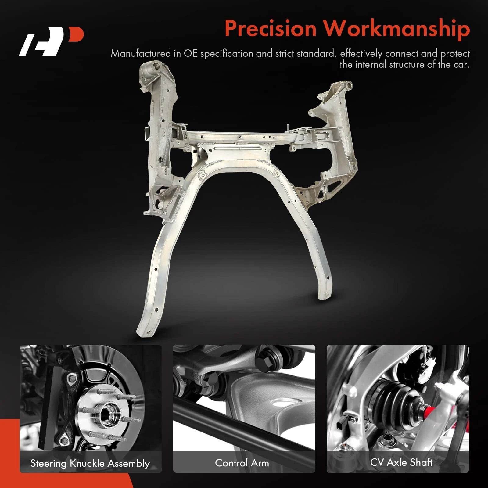 Front Axle Engine Subframe for BMW 525i 528i 530i 645Ci 650i (2004-2007)