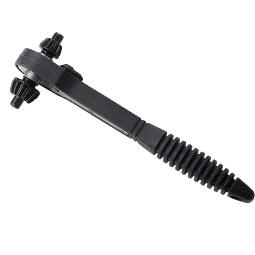 Key Wrench Ratchet Spanner for Automotive Use (Non-slip, Rubber, 45# Iron)