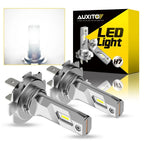 AUXITO H7 LED Headlight Bulbs 8000LM Kit for Hi Low Beam Fog Lamps (E4EV)